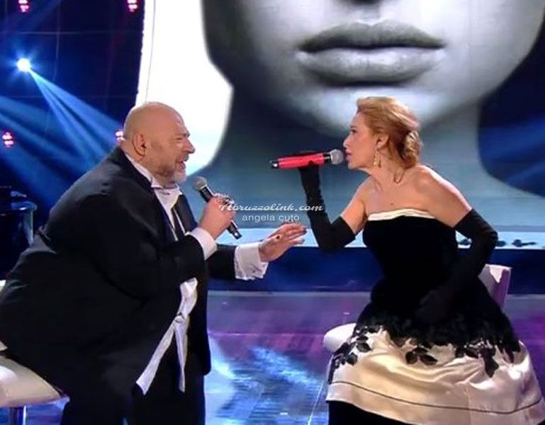 Sanremo: Grazia e Mauro sul palco.