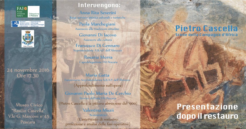 Pietro Cascella - presentazione dopo il restauro